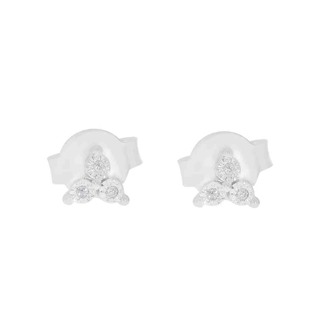 Three Diamond Stud Earring ER21079A